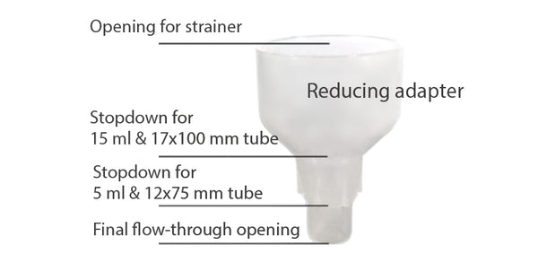 Reducing Adapter for Cell Strainer, 25/Pk