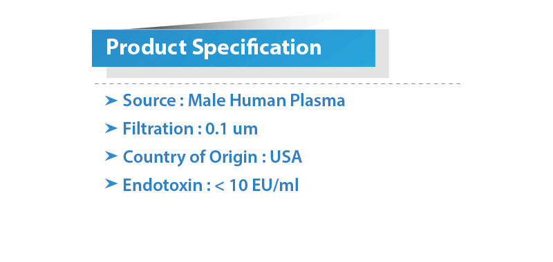 Human AB Serum, Male , Sterile Filtered