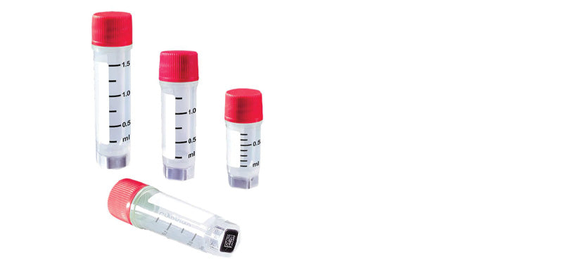 0.5ml Sterile Cryogenic Vials w/Red Cap