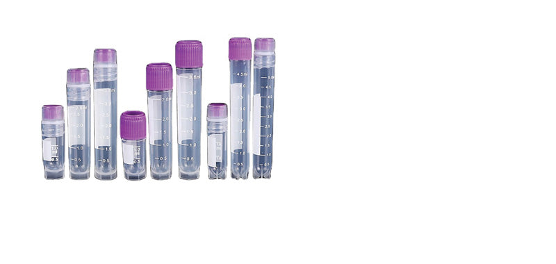 1.5 ml Sterile Cryogenic Vials w/Pupple Cap, 25 vials/bag
