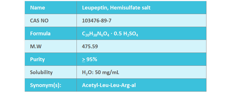 Leupeptin, Hemisulfate Salt, 25mg