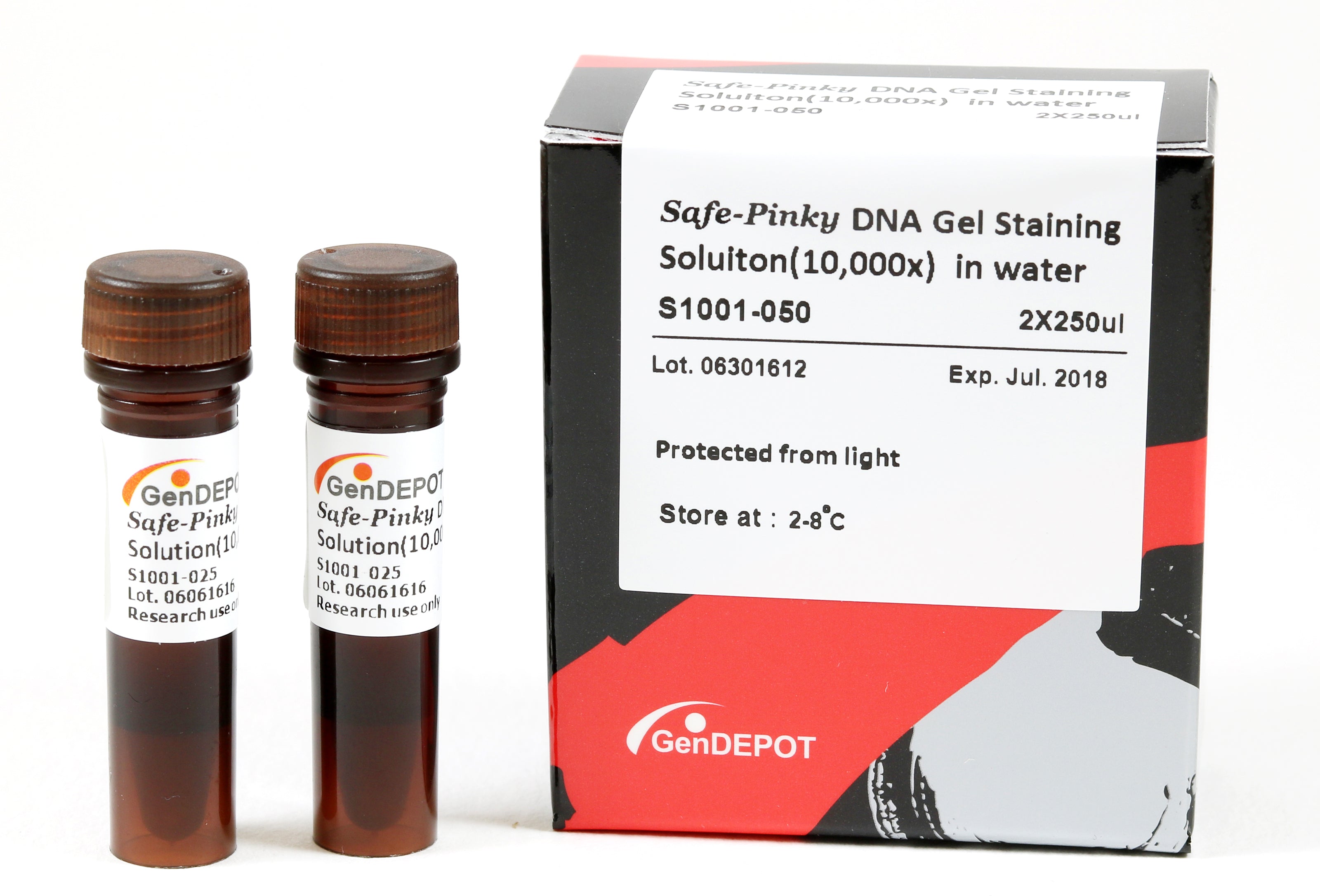 SafePinky DNA Gel Staining Solution(10,000X) In Water – GenDEPOT